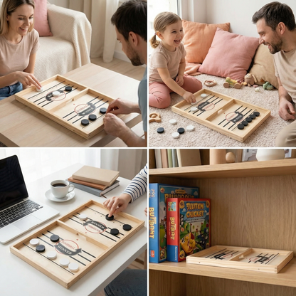 Wooden Sling Shot Chess board game