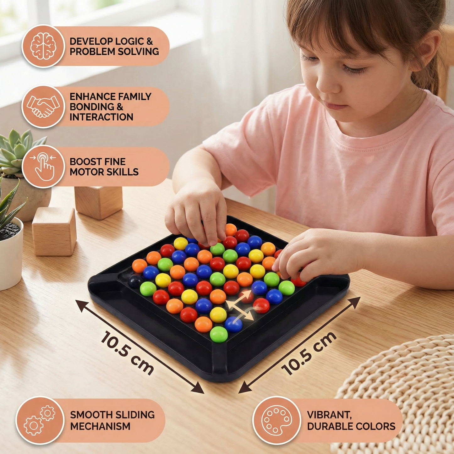 Colour Match Logic Game – Interactive Marble Puzzle for Kids & Adults