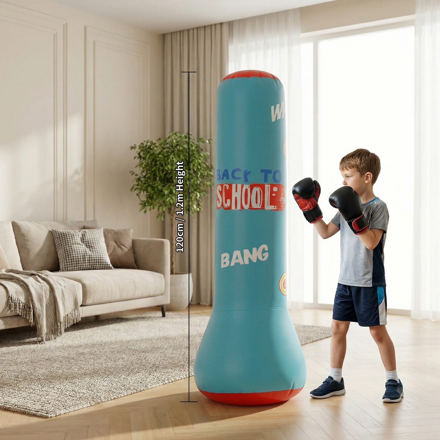 Inflatable Kids Boxing Punching Bag with Water Base