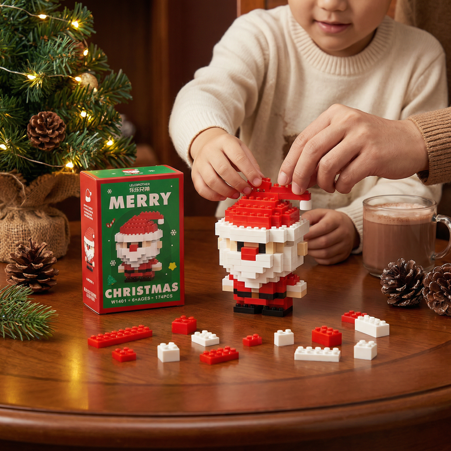 Building block Christmas figures – fun for the whole family