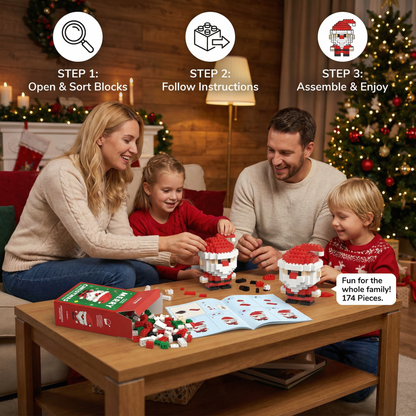 Building block Christmas figures – fun for the whole family