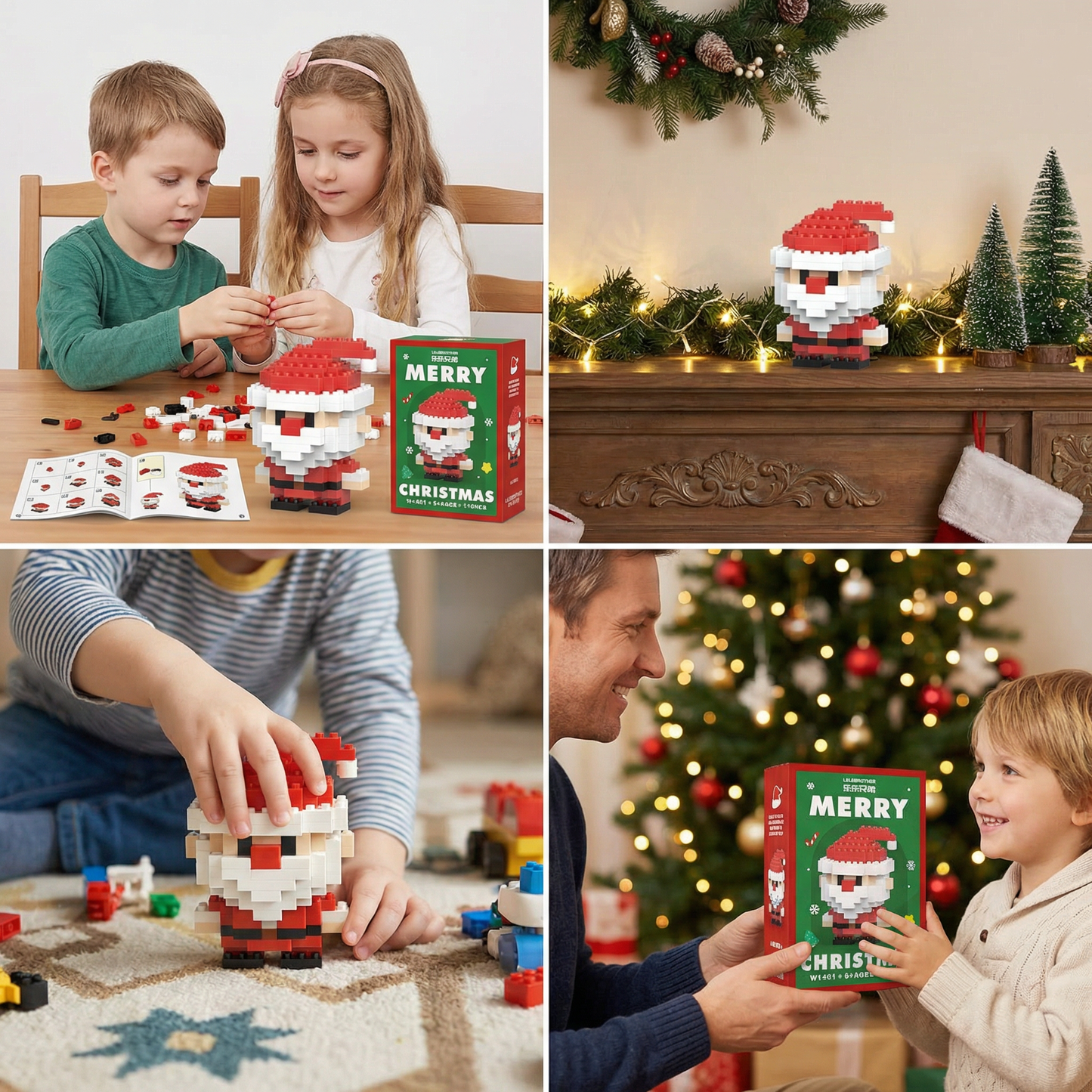 Building block Christmas figures – fun for the whole family