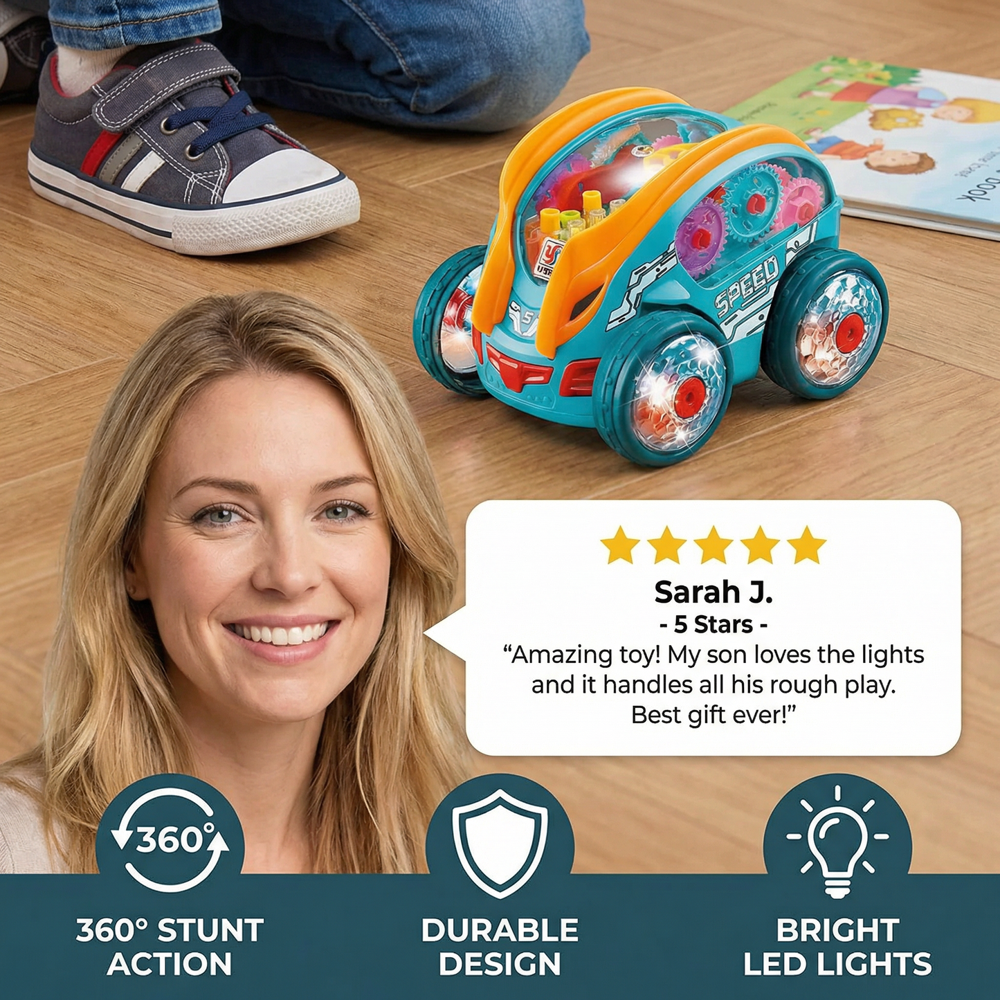 Light-up Tumble Toy Car