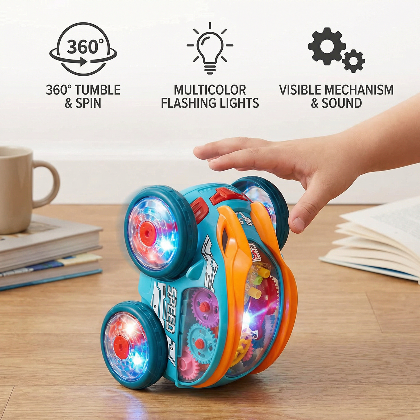 Light-up Tumble Toy Car