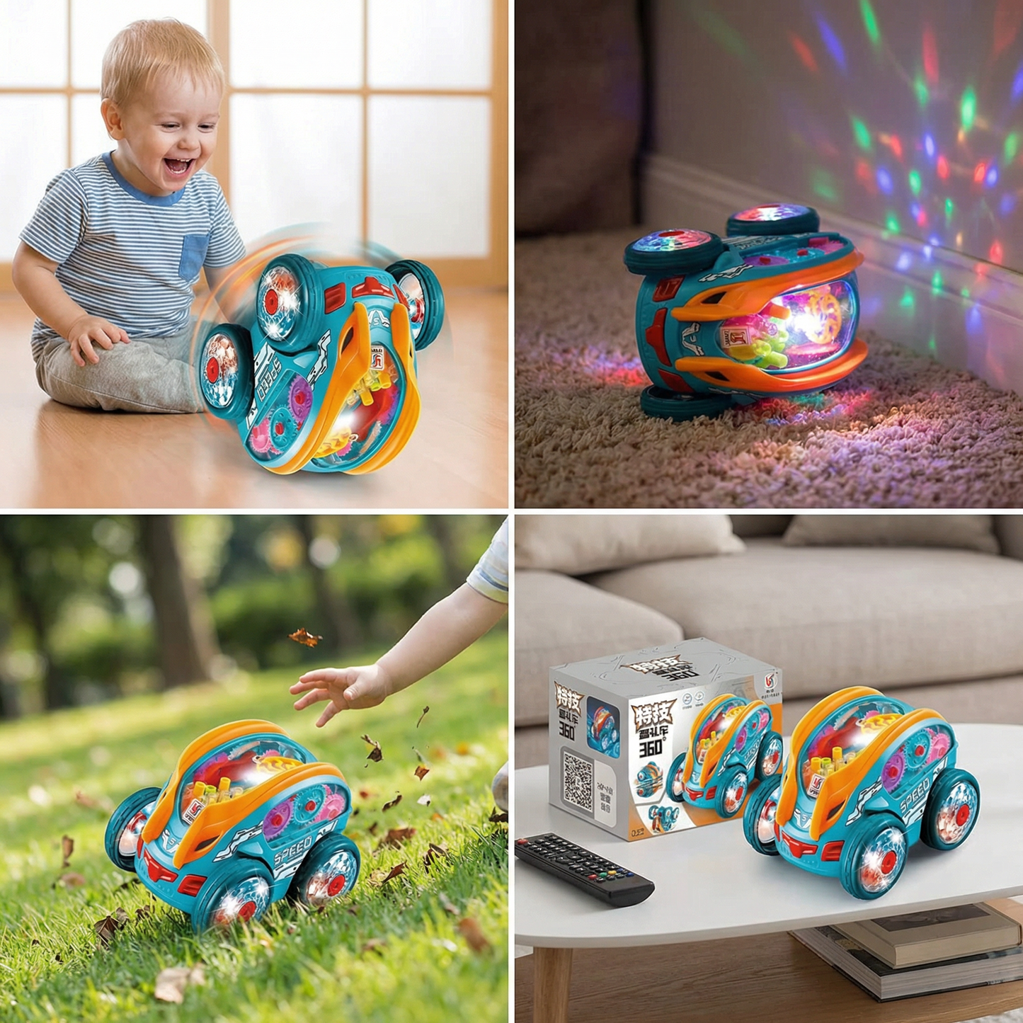 Light-up Tumble Toy Car