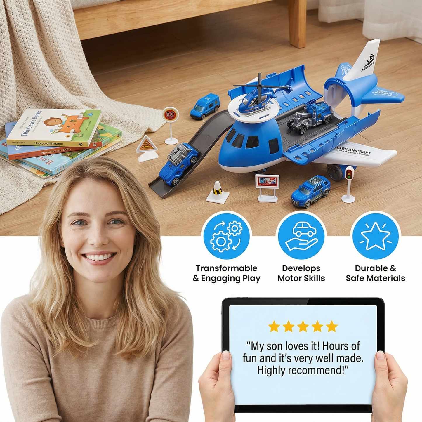 Aircraft and Vehicle Play Set