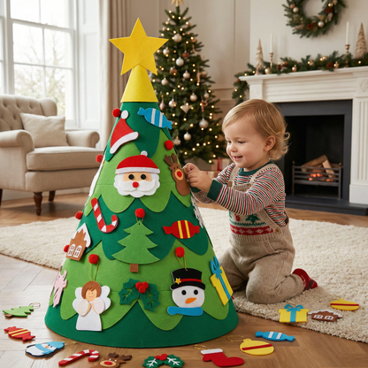 Montessori 3D Felt Christmas Tree