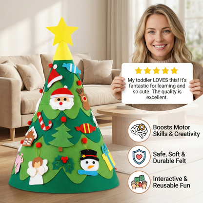 Montessori 3D Felt Christmas Tree