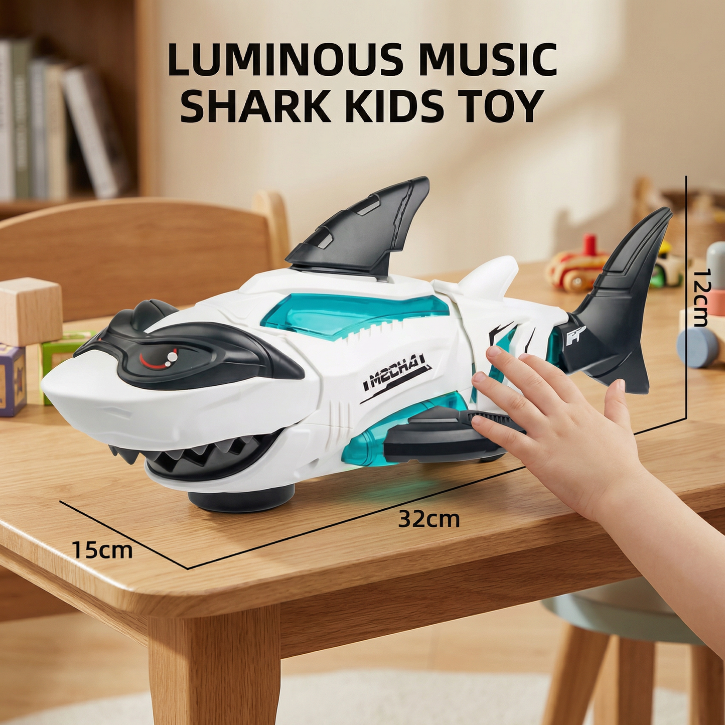 Luminous Music Shark Kids Toy