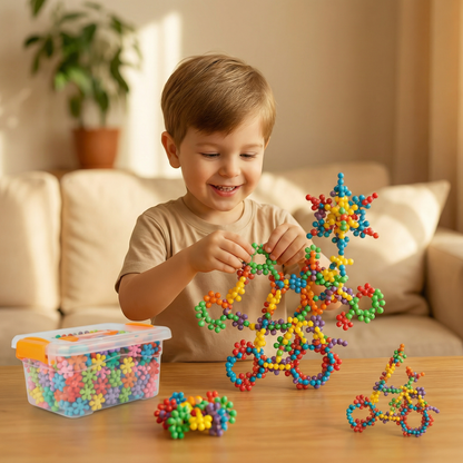 Montessori Snowflake Building Blocks