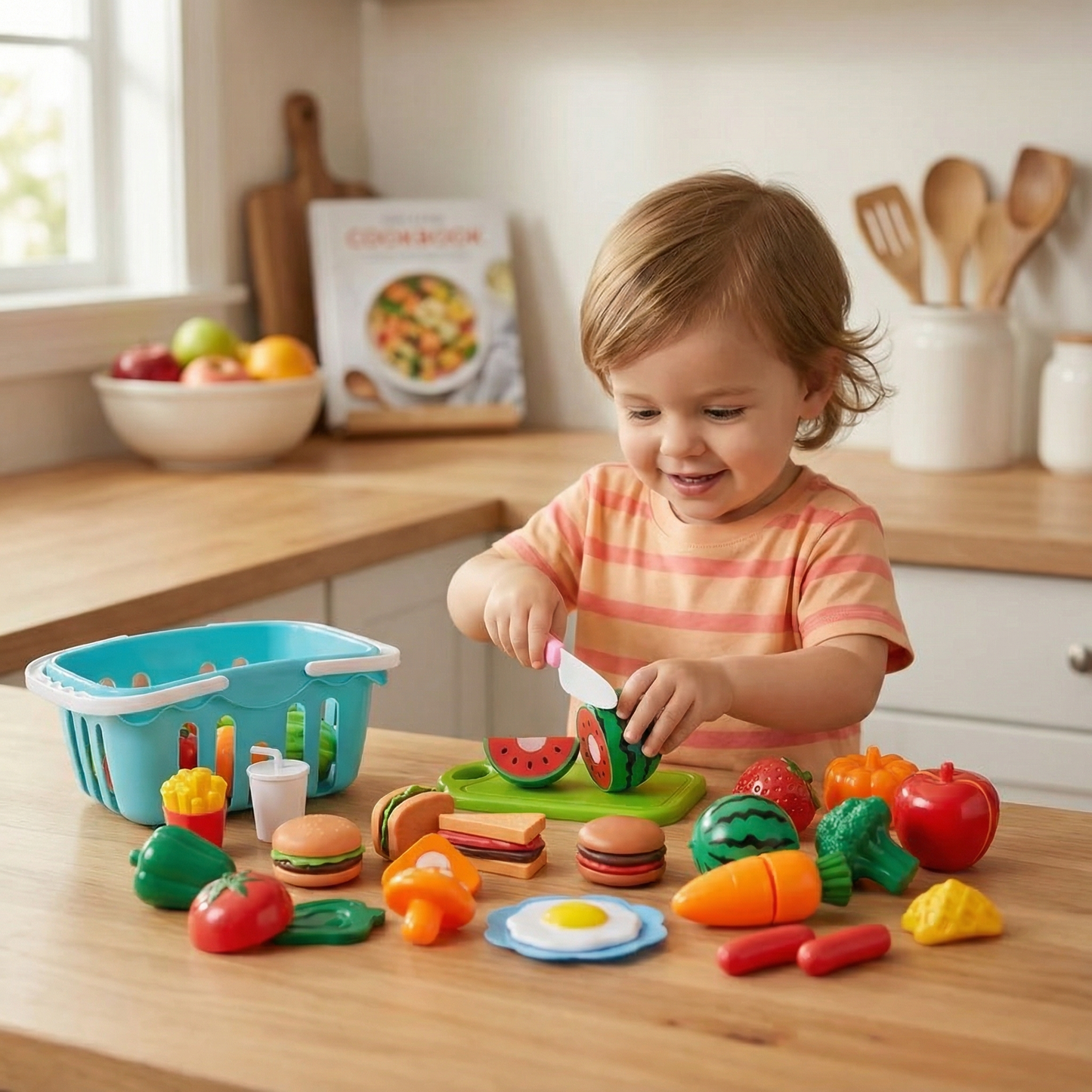 Cuttable Fruits and Vegetables Play Set