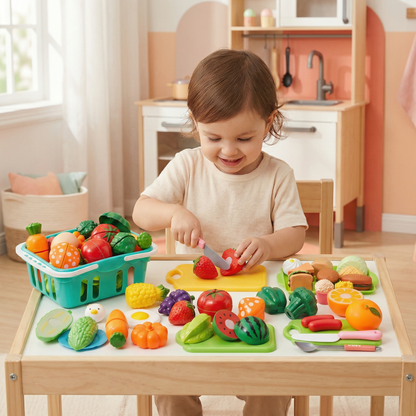 Cuttable Fruits and Vegetables Play Set