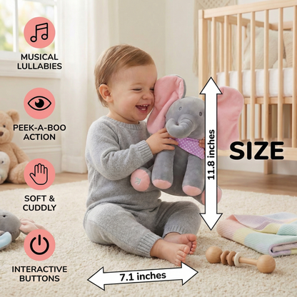 Peek-A-Boo-Elephant - Interactive Plush Toy