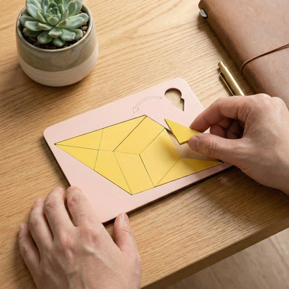 Wooden Tangram puzzle game