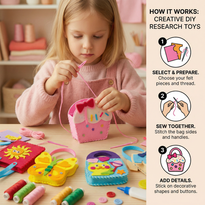 Safe DIY Felt Bag Sewing Set