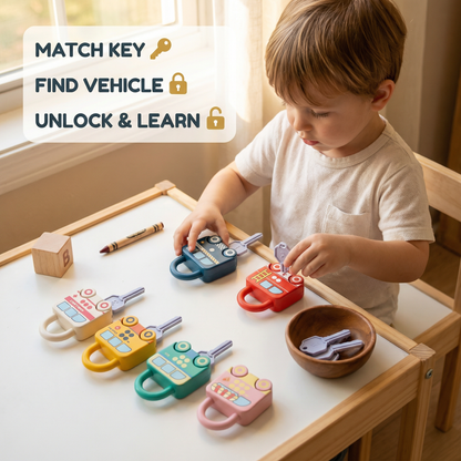 Montessori Key Lock - Patterns and Colours Toy