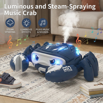 Luminous and Steam-Spraying Music Crab