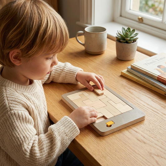 Wooden Tangram puzzle game