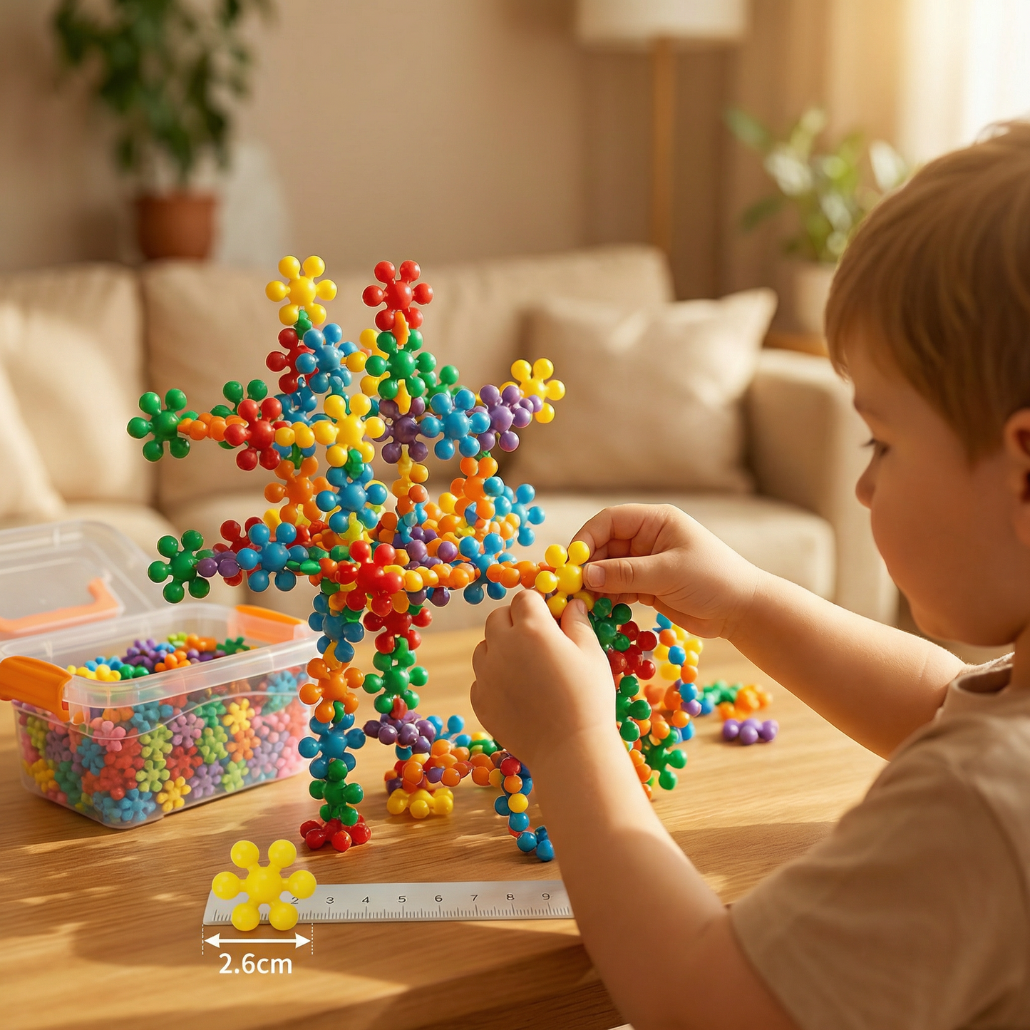 Montessori Snowflake Building Blocks