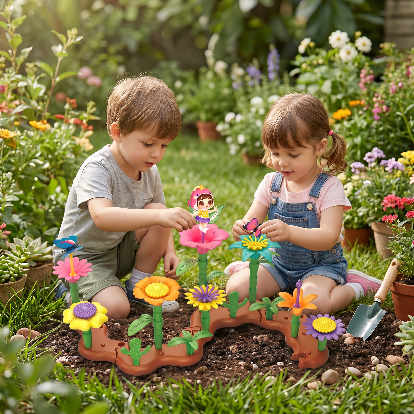 Flower Garden Building Toy for Kids – Creative Planting & Learning Playset for Little Gardeners