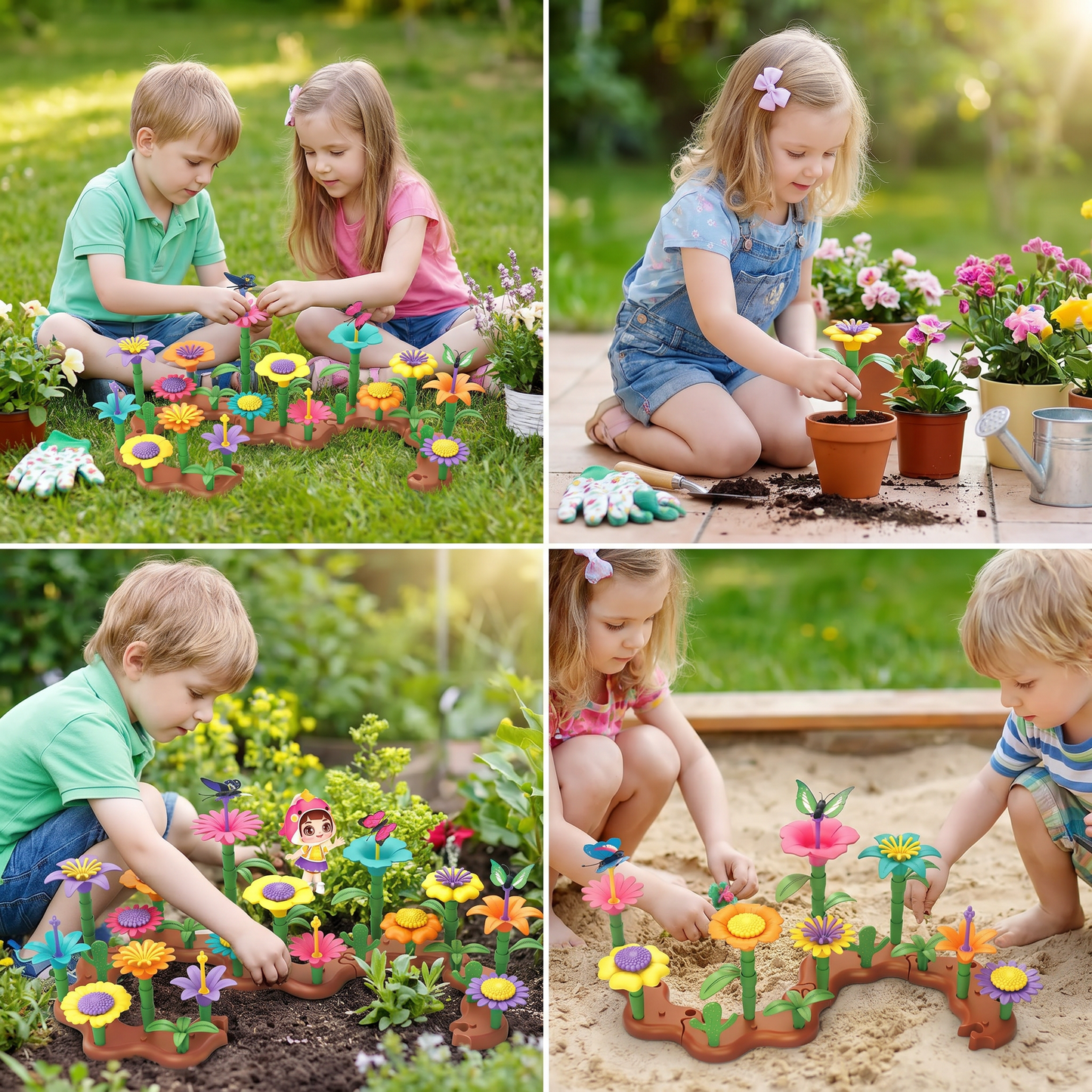 Flower Garden Building Toy for Kids – Creative Planting & Learning Playset for Little Gardeners