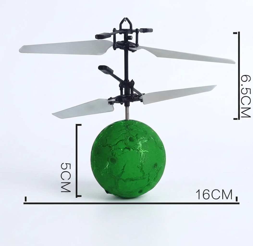 Hand-Controlled Flying LED Ball Drone for Kids