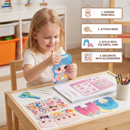 DIY Hair Stylist Craft Kit for Kids