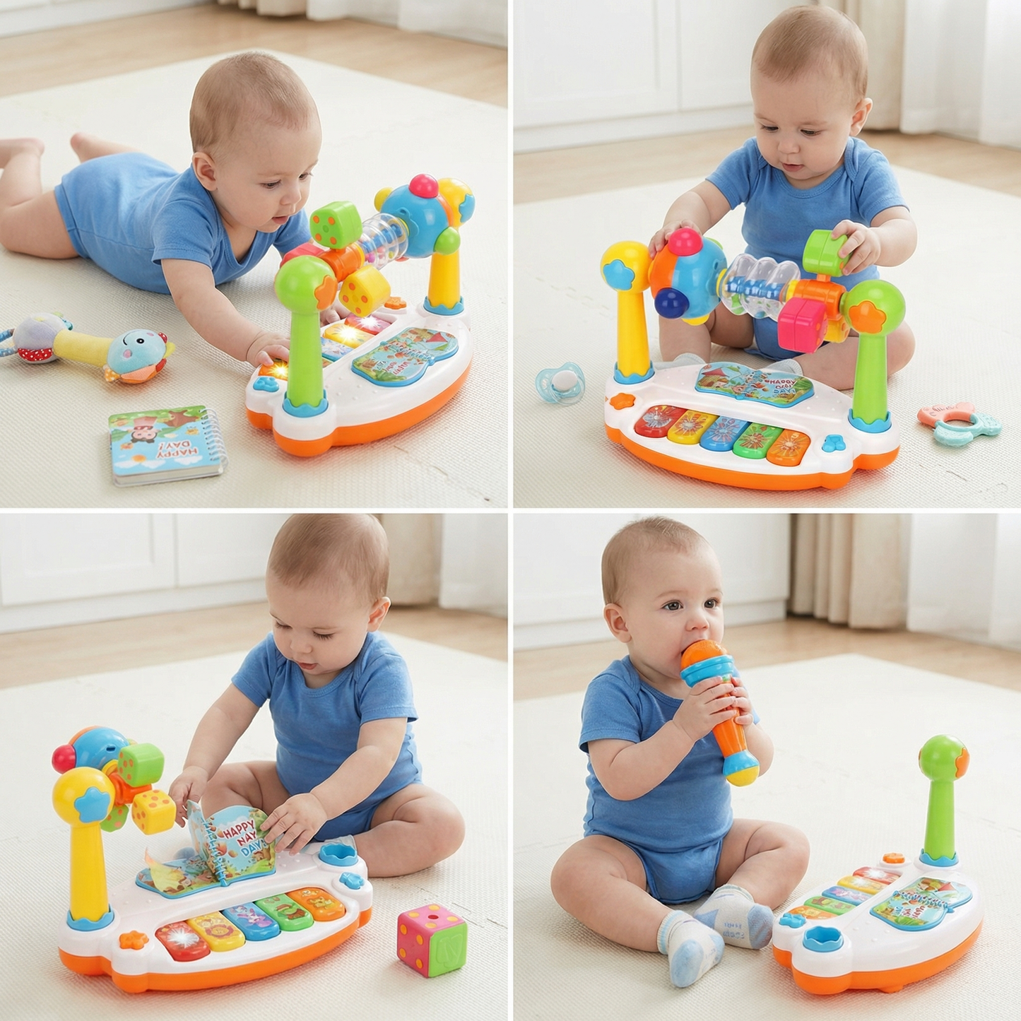 Musical 5-in-1 educational toy for babies