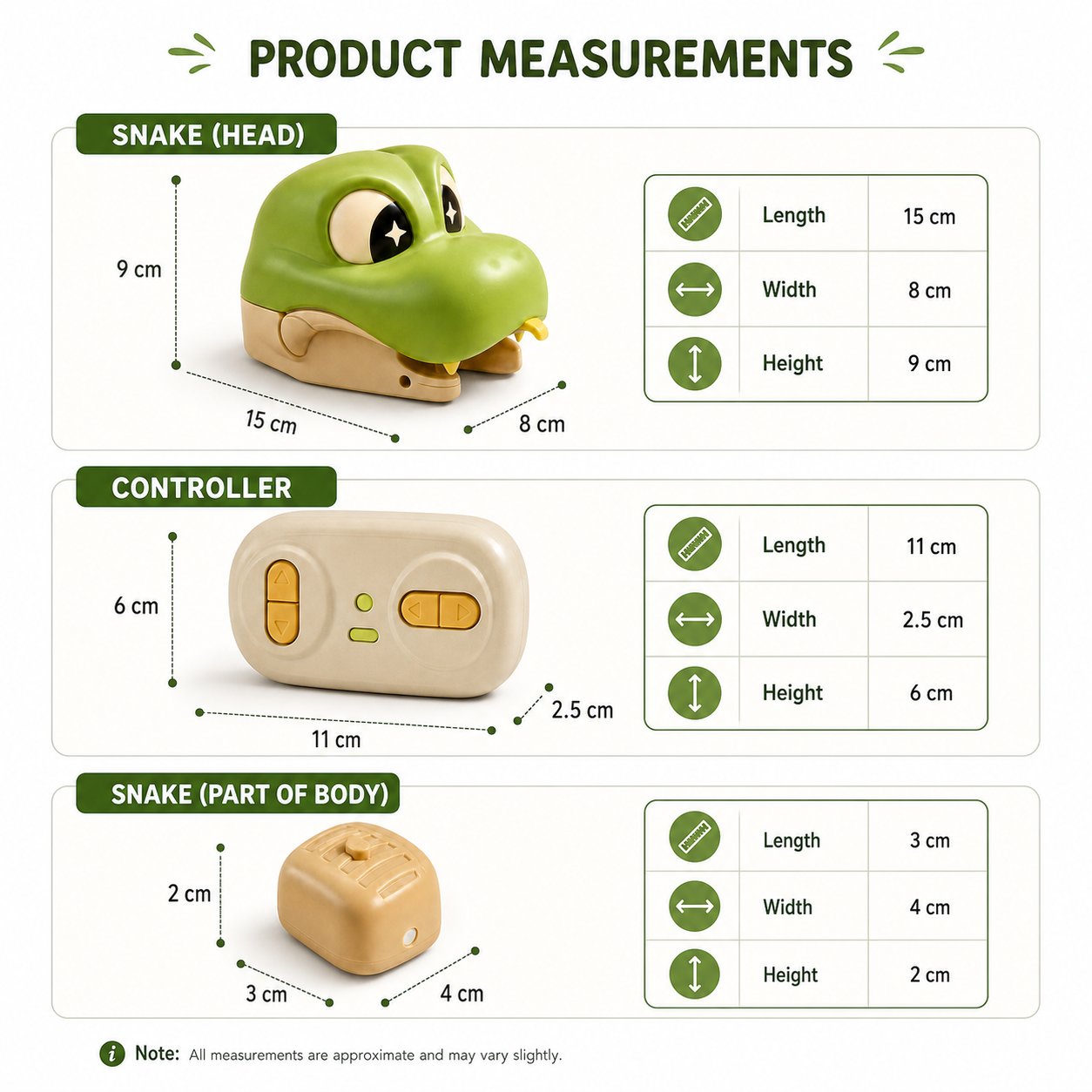 Interactive Growing RC Snake STEM Toy – Eats Blocks & Grows Longer