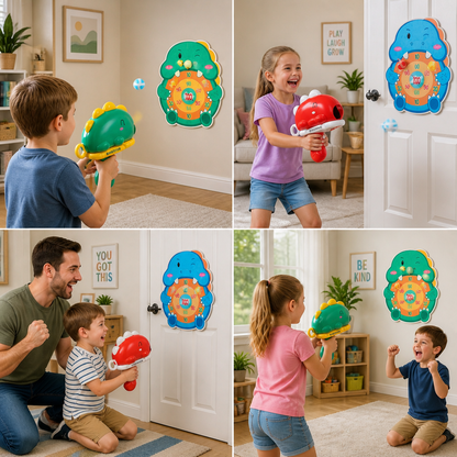 Dinosaur Sticky Ball Shooter – Target Shooting Game for Kids