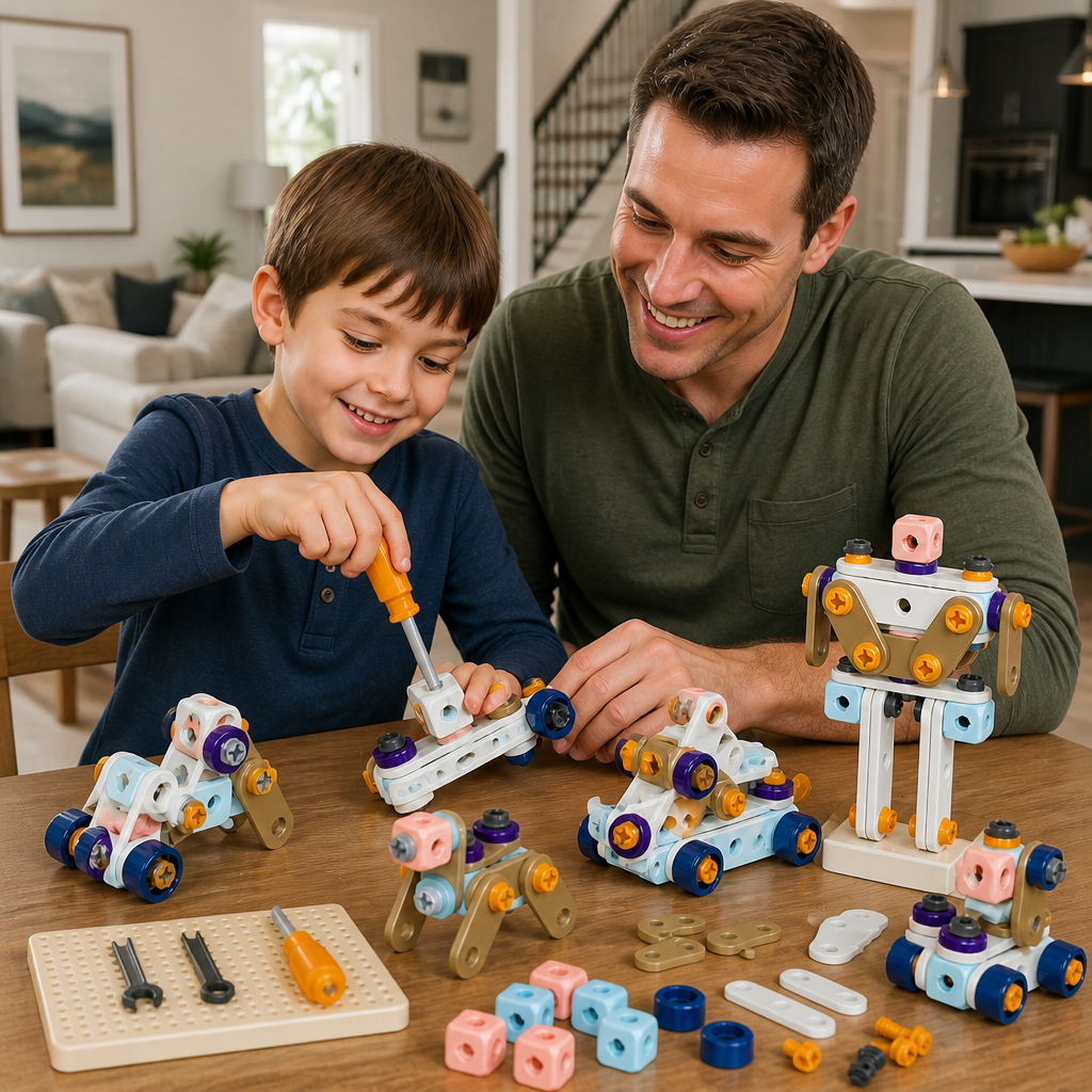 Kids’ DIY Tool Kit with Electric Drill – STEM Building Playset