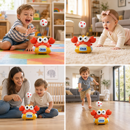 Kids’ Electric Crab Floating Ball Toy