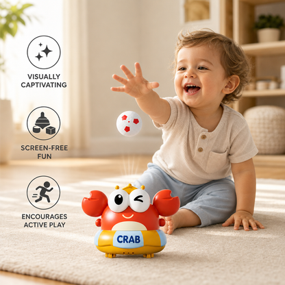 Kids’ Electric Crab Floating Ball Toy