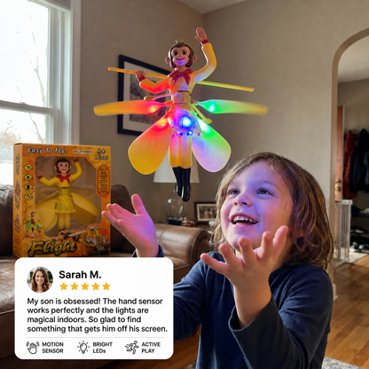 Interactive Flying Monkey Toy with Motion Sensor & LED Lights