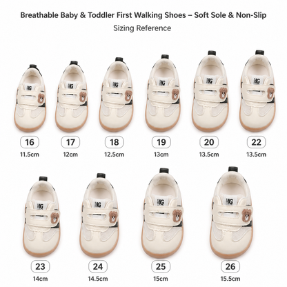 Breathable Baby & Toddler First Walking Shoes – Soft Sole & Non-Slip