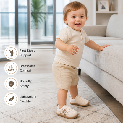 Breathable Baby & Toddler First Walking Shoes – Soft Sole & Non-Slip