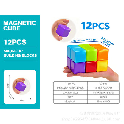 Toddler Safe 4.2cm Magnetic Building Cubes – STEM Learning Blocks