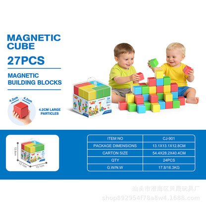 Toddler Safe 4.2cm Magnetic Building Cubes – STEM Learning Blocks