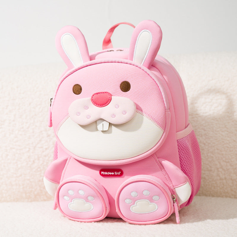Kids Cartoon Animal Backpack – Lightweight Multi-Pocket School Bag