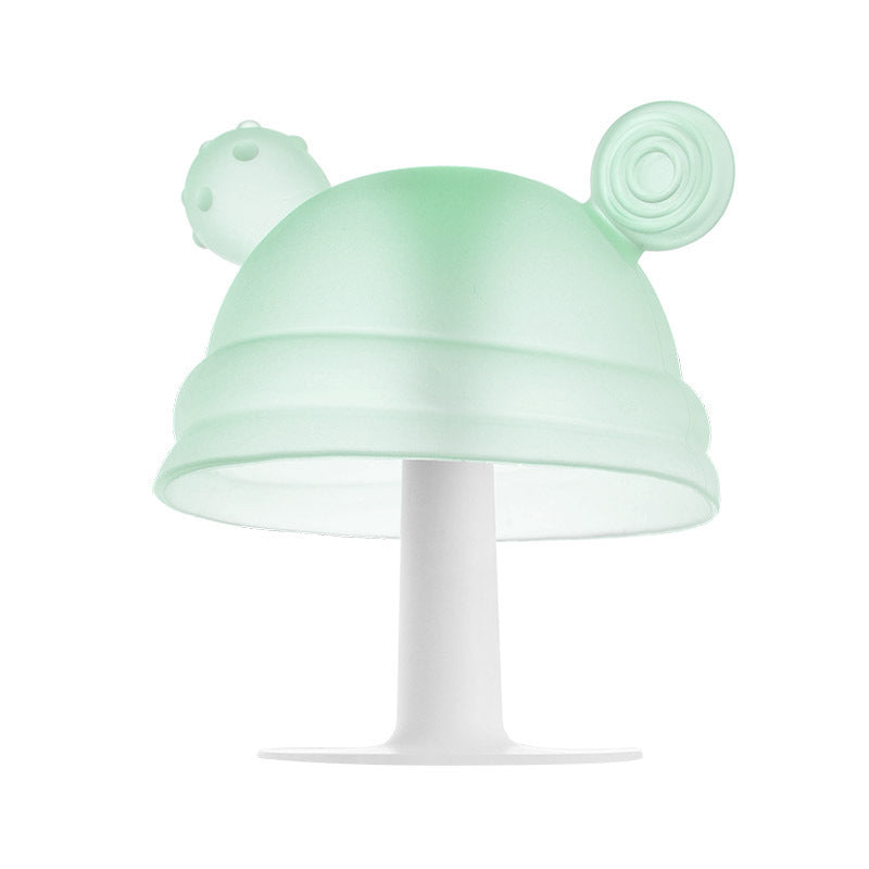 Baby Mushroom Silicone Teether for Tiny Hands