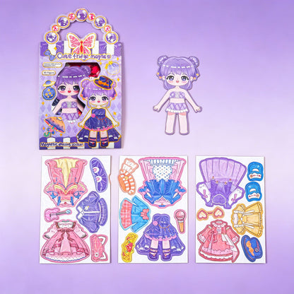 Princess Magnetic Dress-Up Set with 3D Stickers