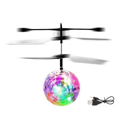 Hand-Controlled Flying LED Ball Drone for Kids