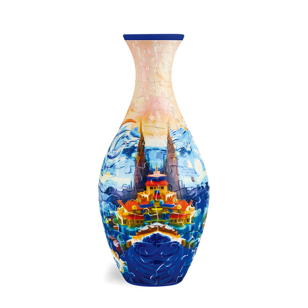 Elegant 3D puzzle vase - Suitable for real flowers