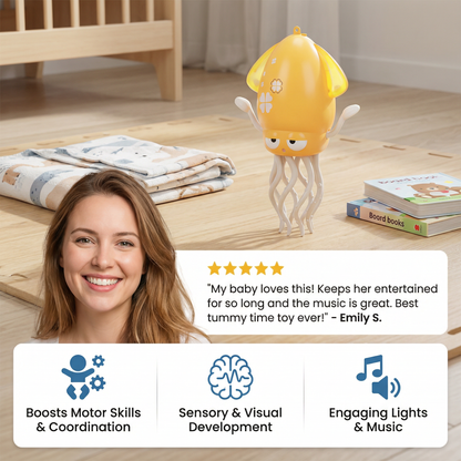 Dancing Squid Tummy Time Toy
