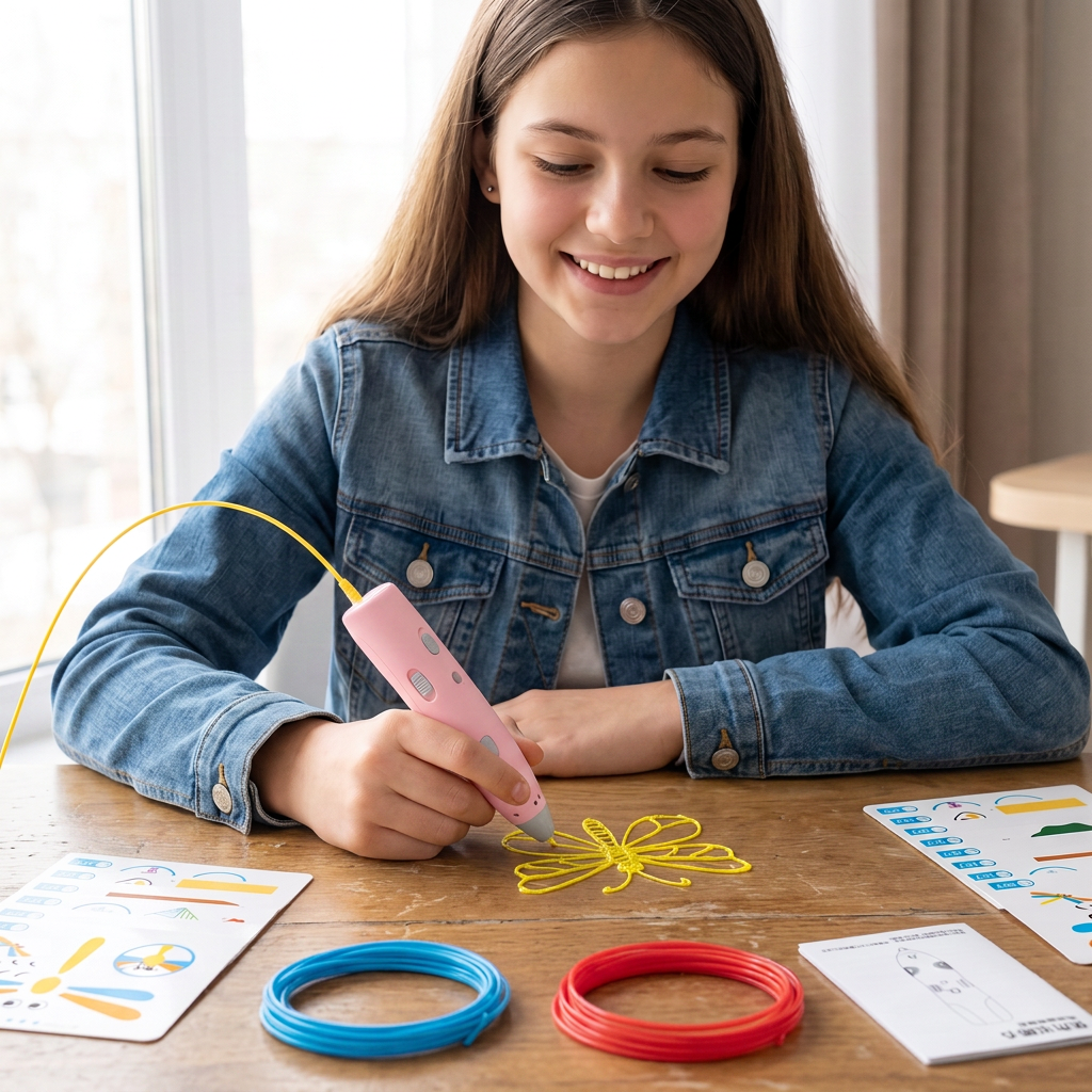Low-Temperature 3D Pen Set for Kids – Safe DIY STEM Drawing Kit