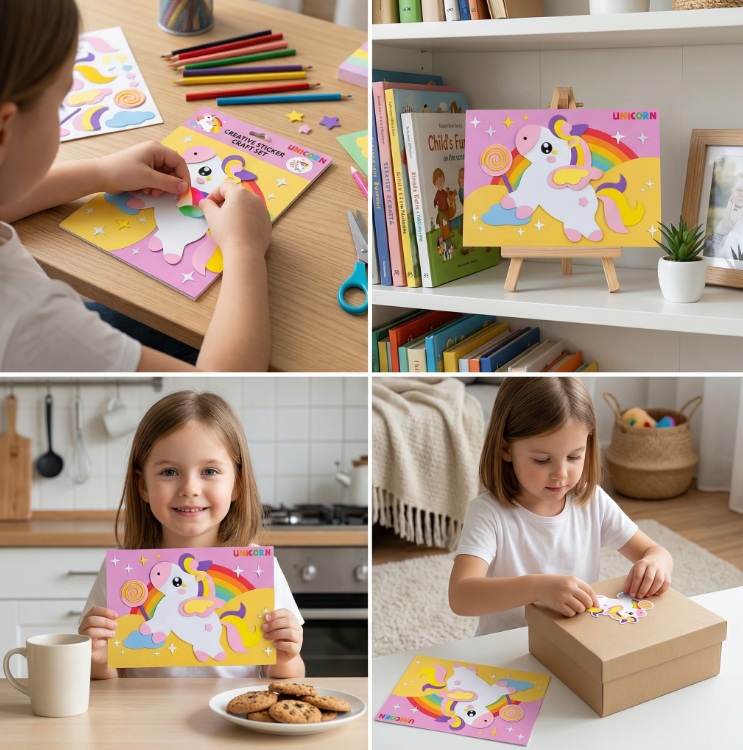 Creative Sticker Craft Set for Children