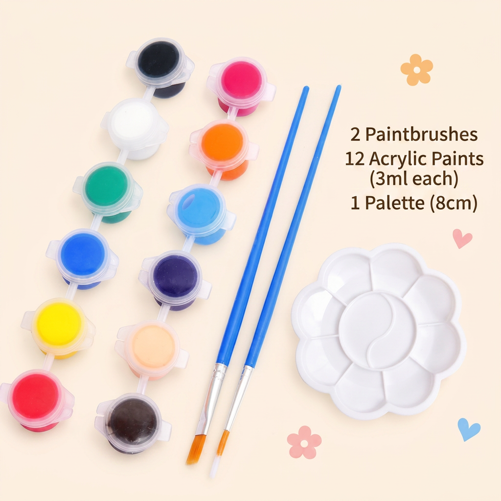 DIY Wooden Paint & Play Craft Kit for Kids