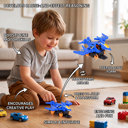 Jumping Transforming Racing Car Toy