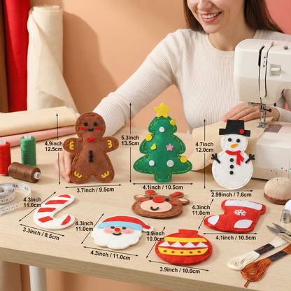 Safe DIY Felt Christmas Sewing Set