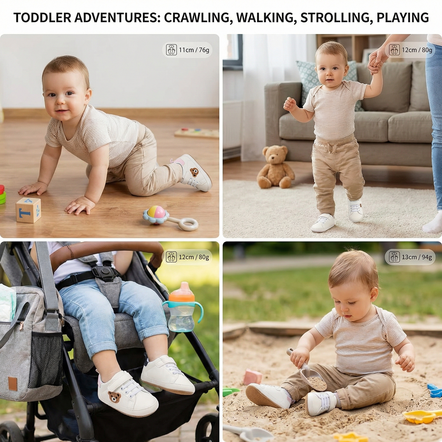 Toddler Shoes in a Cute Bear Design